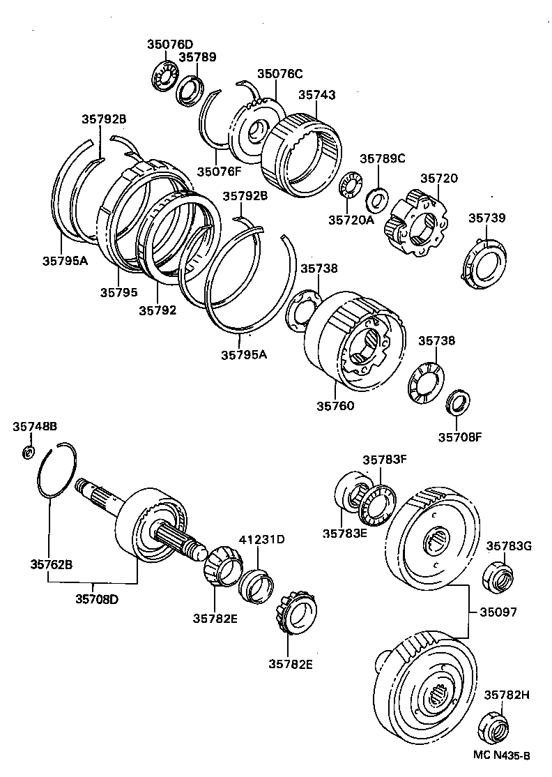  SPRINTER CARIB |  PLANETARY GEAR REVERSE PISTON COUNTER GEAR ATM