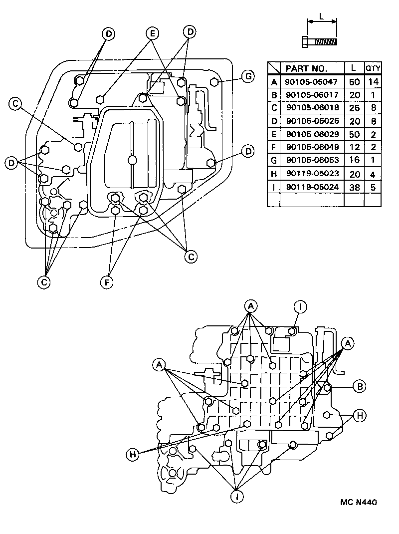  LVN CRE TRN MRN |  VALVE BODY OIL STRAINER ATM