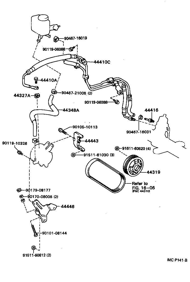  CALDINA |  POWER STEERING TUBE