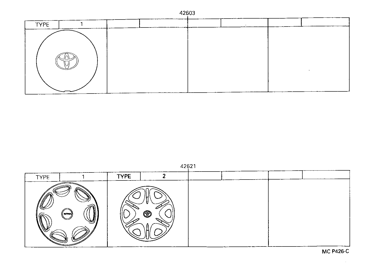  ESTIMA |  DISC WHEEL WHEEL CAP