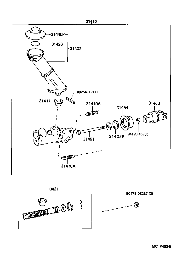  SUPRA |  CLUTCH MASTER CYLINDER
