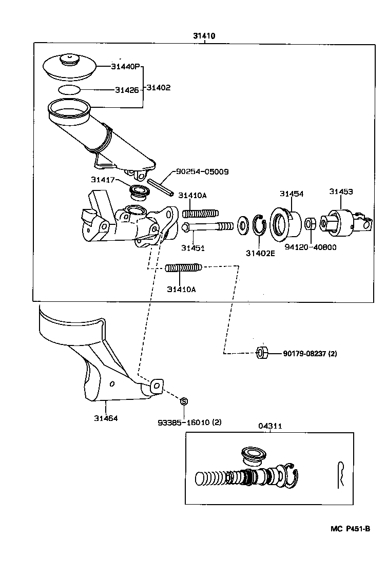  SUPRA |  CLUTCH MASTER CYLINDER