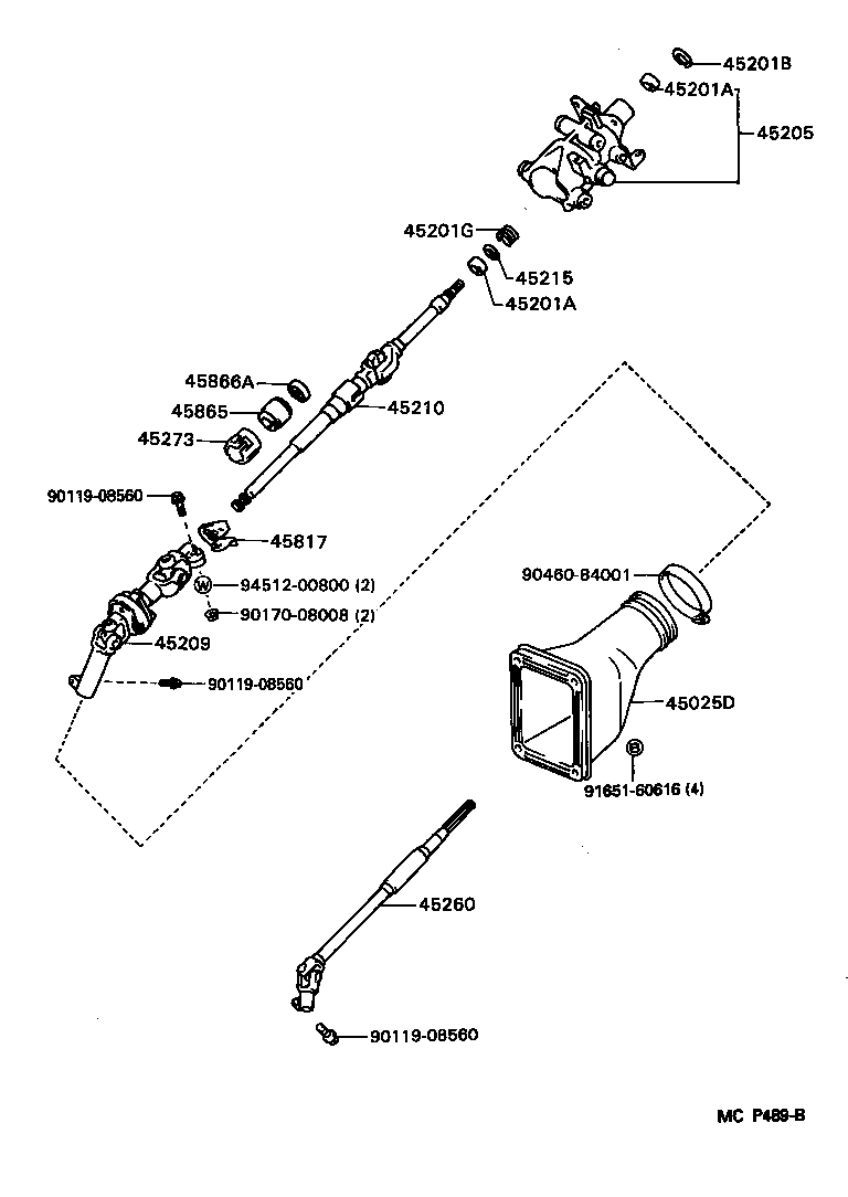  SUPRA |  STEERING COLUMN SHAFT