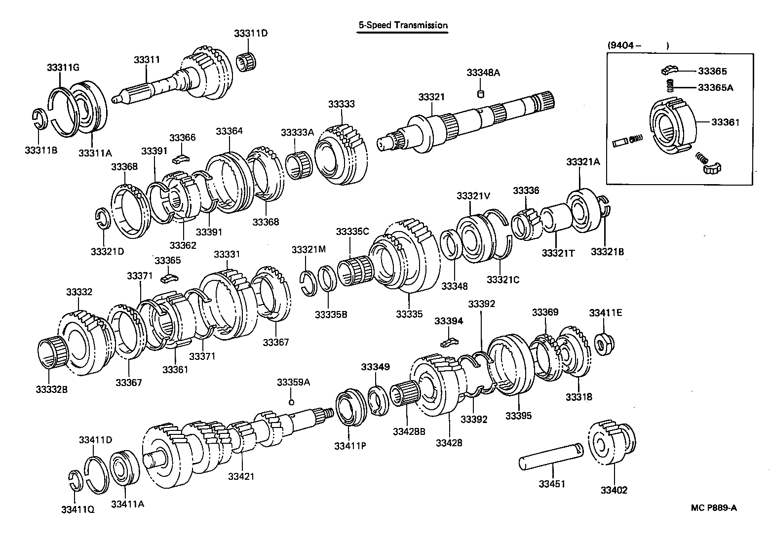  HIACE REGIUSACE |  TRANSMISSION GEAR MTM