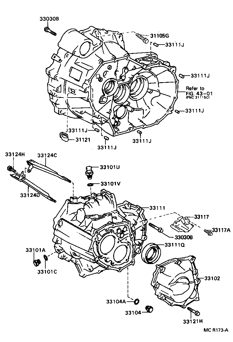  CORONA EXIV |  CLUTCH HOUSING TRANSMISSION CASE MTM