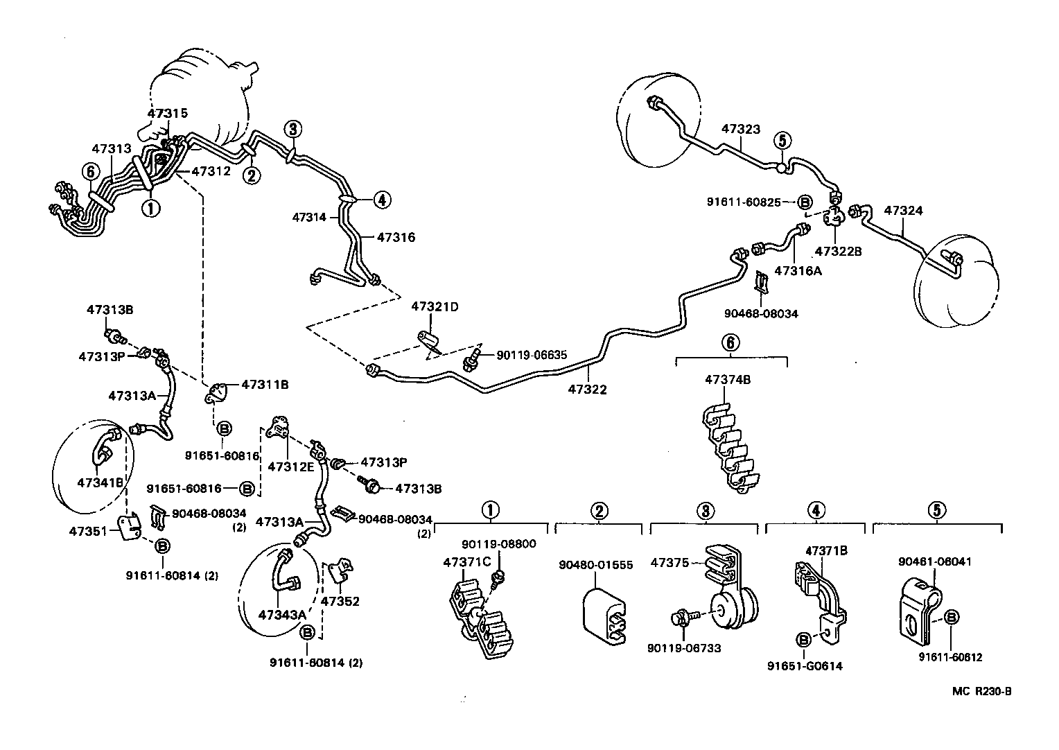  CROWN |  BRAKE TUBE CLAMP