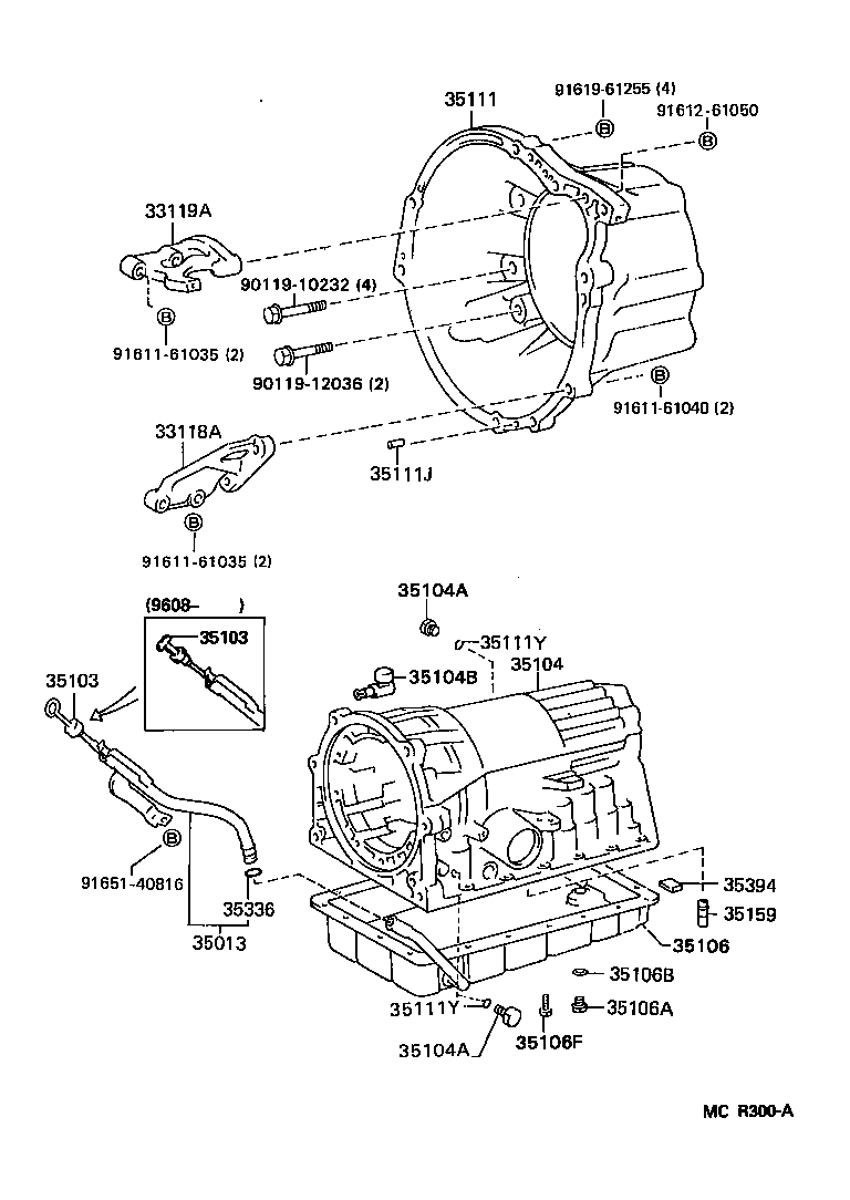  ESTIMA |  TRANSMISSION CASE OIL PAN ATM