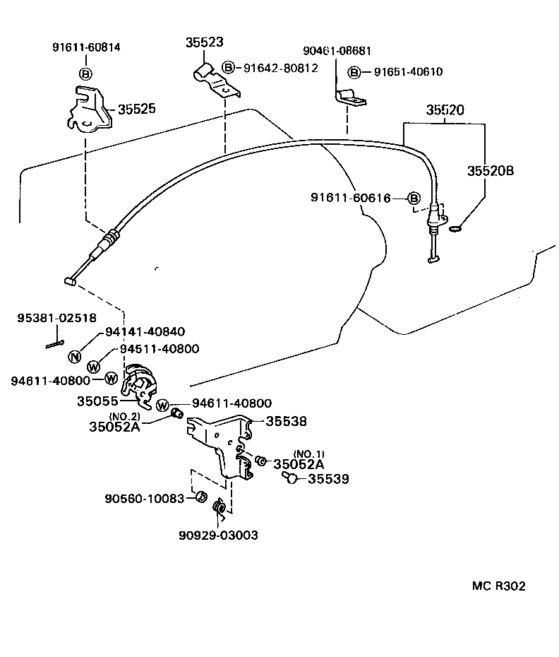  ESTIMA |  THROTTLE LINK VALVE LEVER ATM
