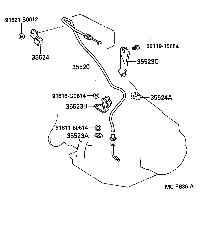  CAMRY VISTA |  THROTTLE LINK VALVE LEVER ATM