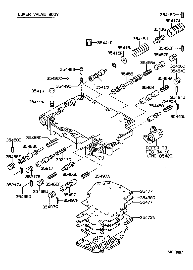  CAMRY VISTA |  VALVE BODY OIL STRAINER ATM