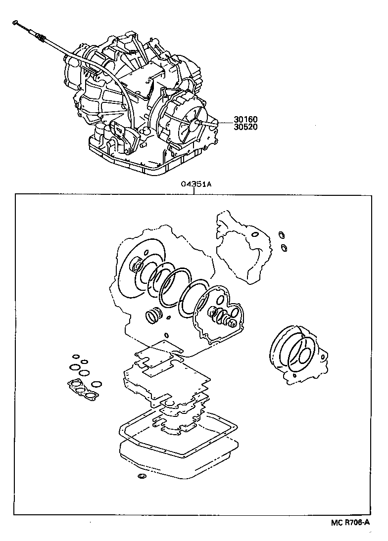  CARINA ED |  TRANSAXLE OR TRANSMISSION ASSY GASKET KIT ATM