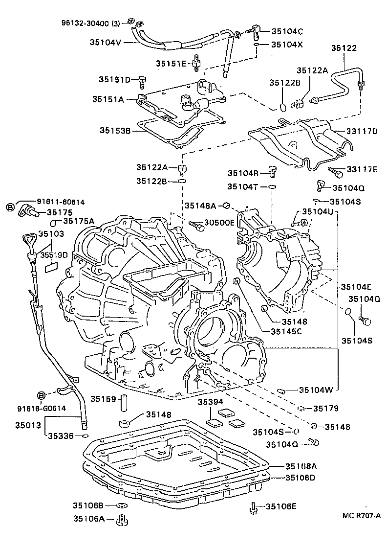  CARINA ED |  TRANSMISSION CASE OIL PAN ATM