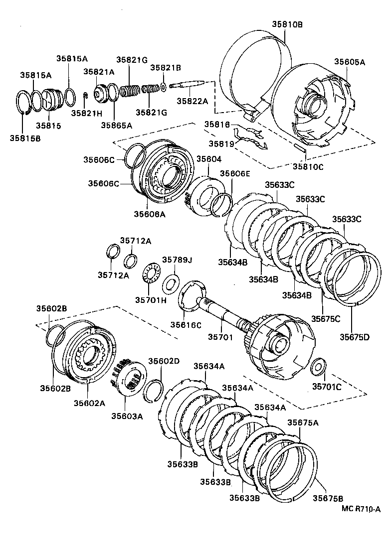  CARINA ED |  BRAKE BAND MULTIPLE DISC CLUTCH ATM
