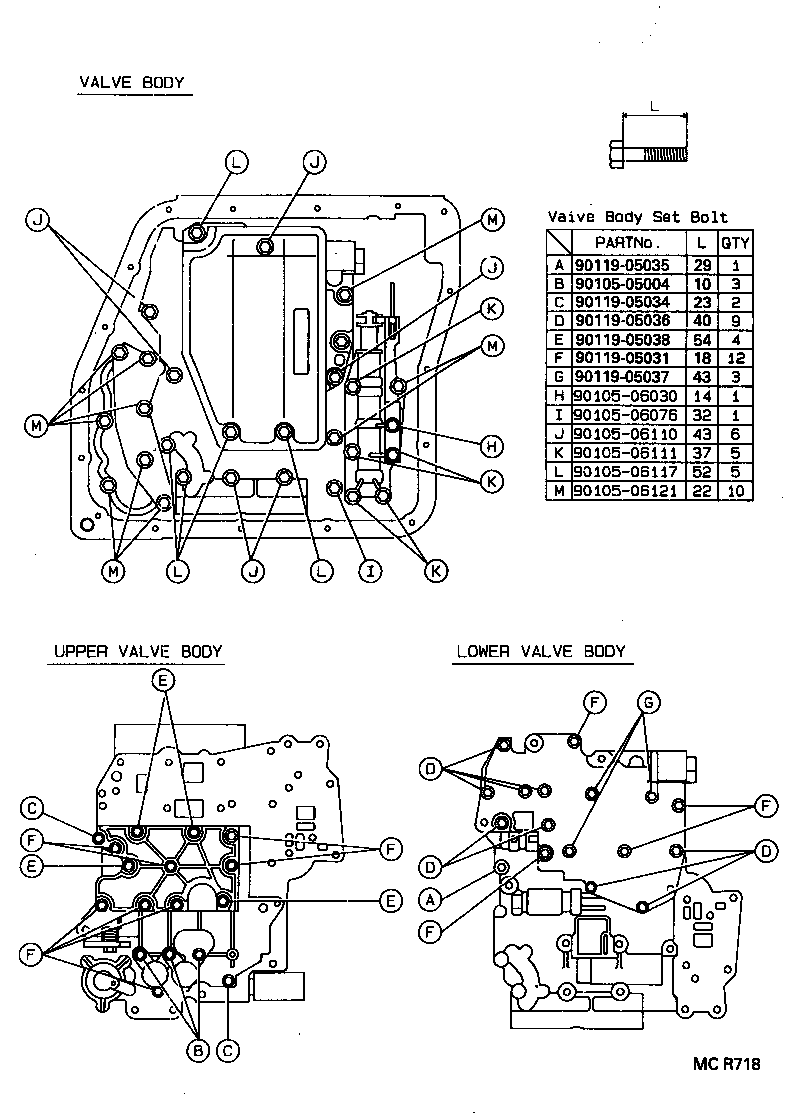  CARINA ED |  VALVE BODY OIL STRAINER ATM