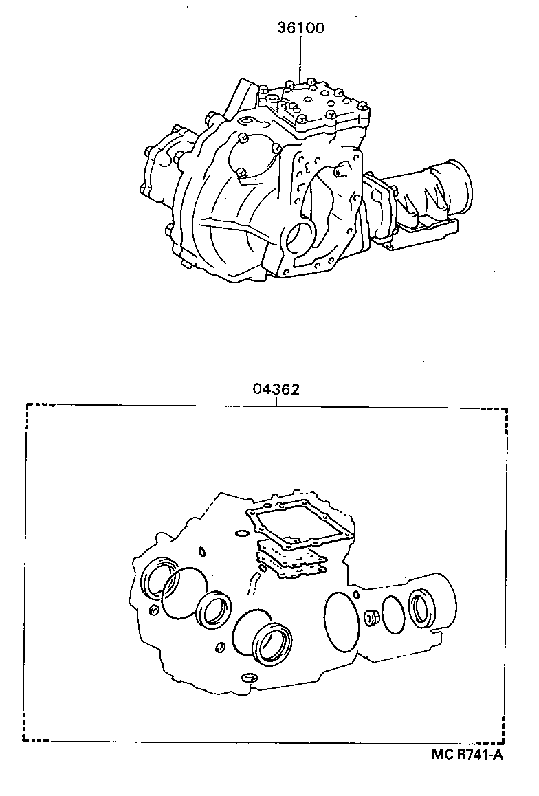  CARINA ED |  TRANSFER ASSEMBLY GASKET KIT