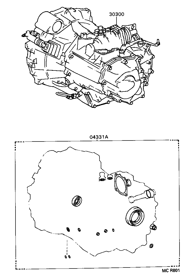  CAMRY VISTA |  TRANSAXLE OR TRANSMISSION ASSY GASKET KIT MTM