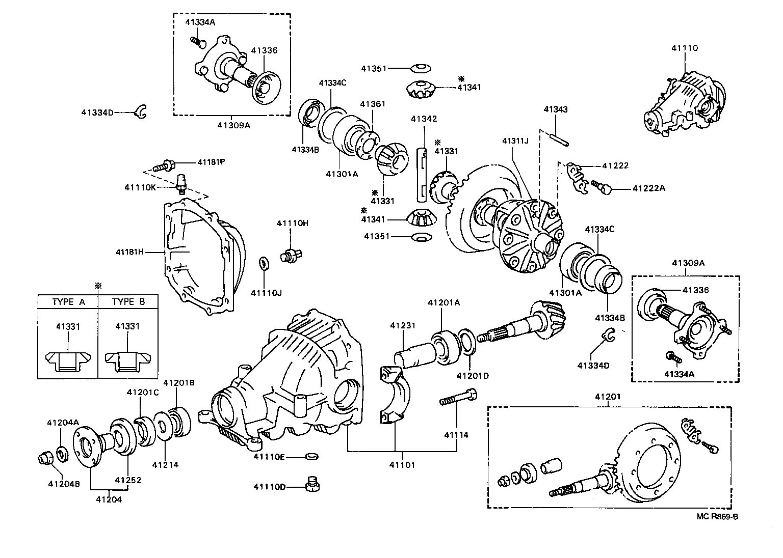  CARINA ED |  REAR AXLE HOUSING DIFFERENTIAL
