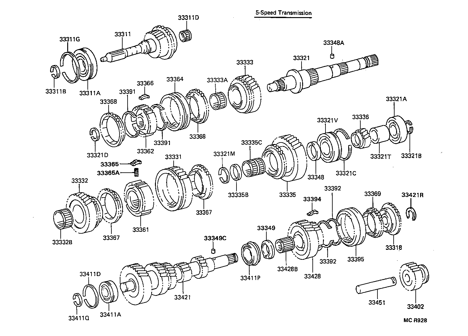  HIACE REGIUSACE |  TRANSMISSION GEAR MTM