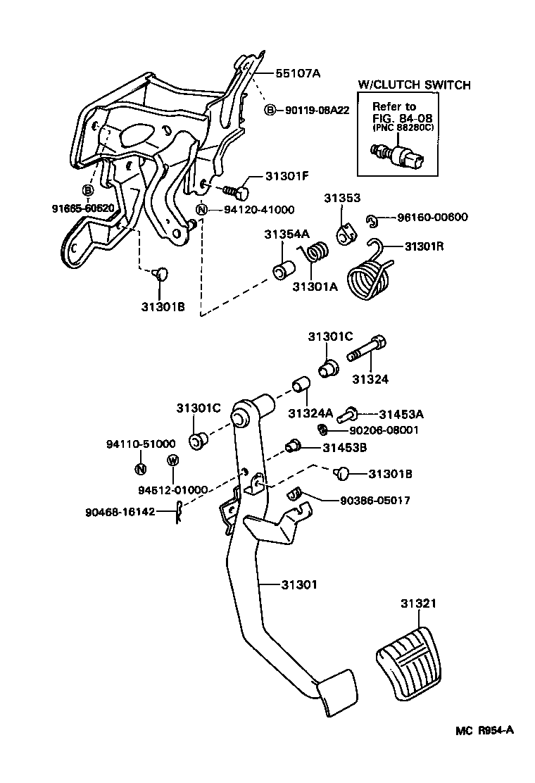  SUPRA |  CLUTCH PEDAL FLEXIBLE HOSE