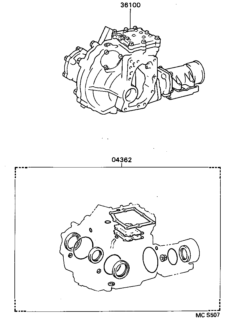  CALDINA |  TRANSFER ASSEMBLY GASKET KIT