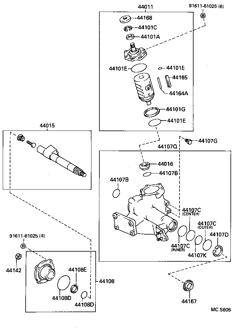  DYNA 200 TOYOACE G25 |  FRONT STEERING GEAR LINK