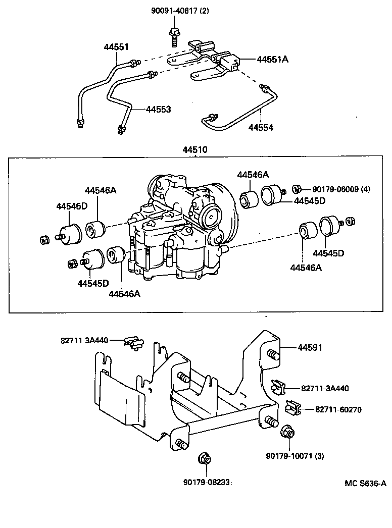  DYNA 200 TOYOACE G25 |  BRAKE TUBE CLAMP