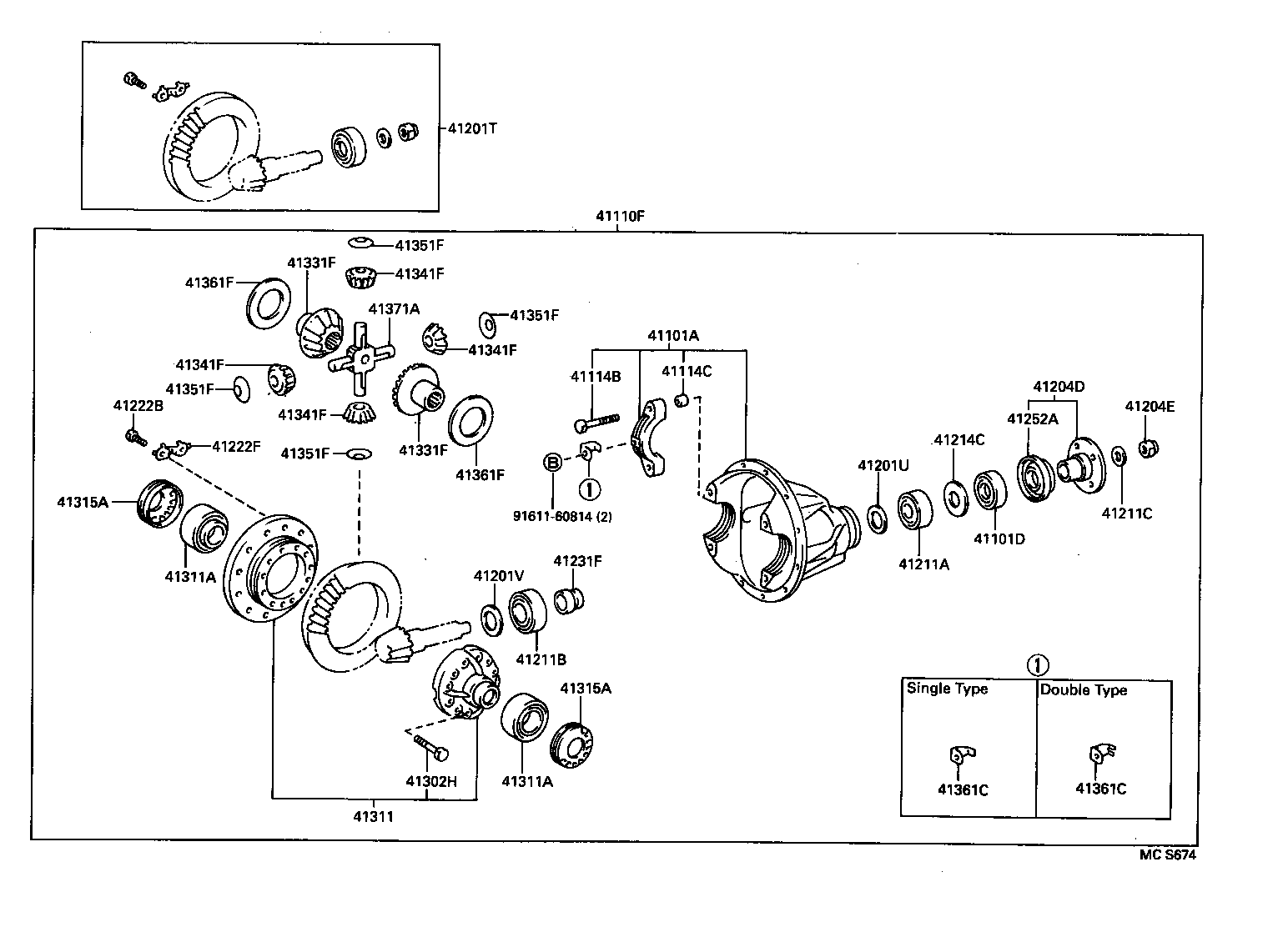  DYNA 200 TOYOACE G25 |  FRONT AXLE HOUSING DIFFERENTIAL