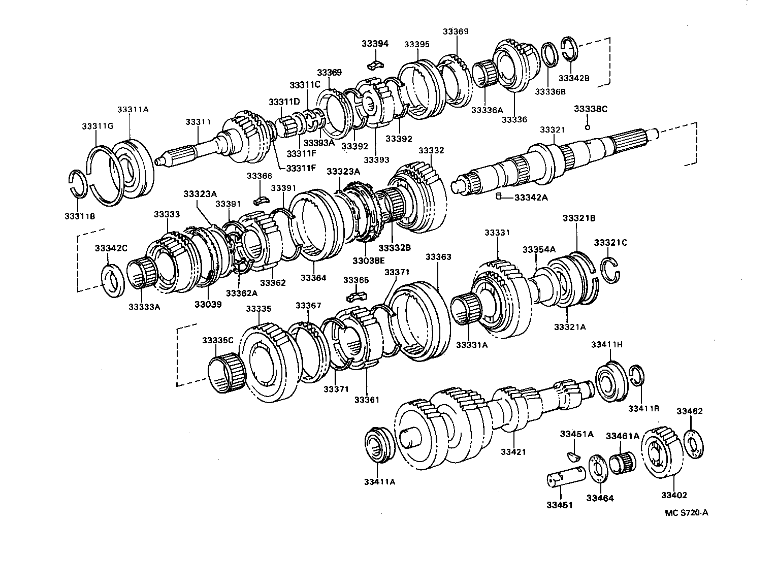  DYNA 200 TOYOACE G25 |  TRANSMISSION GEAR MTM