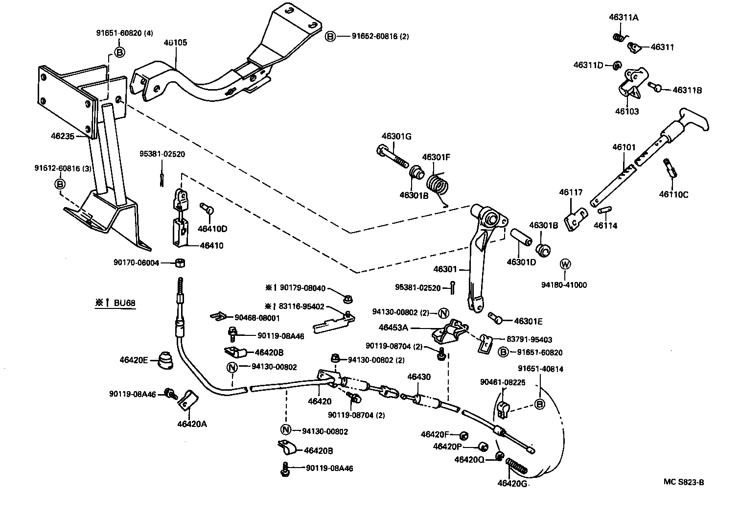  QUICK DELIVERY |  PARKING BRAKE CABLE