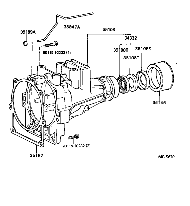  DYNA 150 TOYOACE G15 |  EXTENSION HOUSING ATM