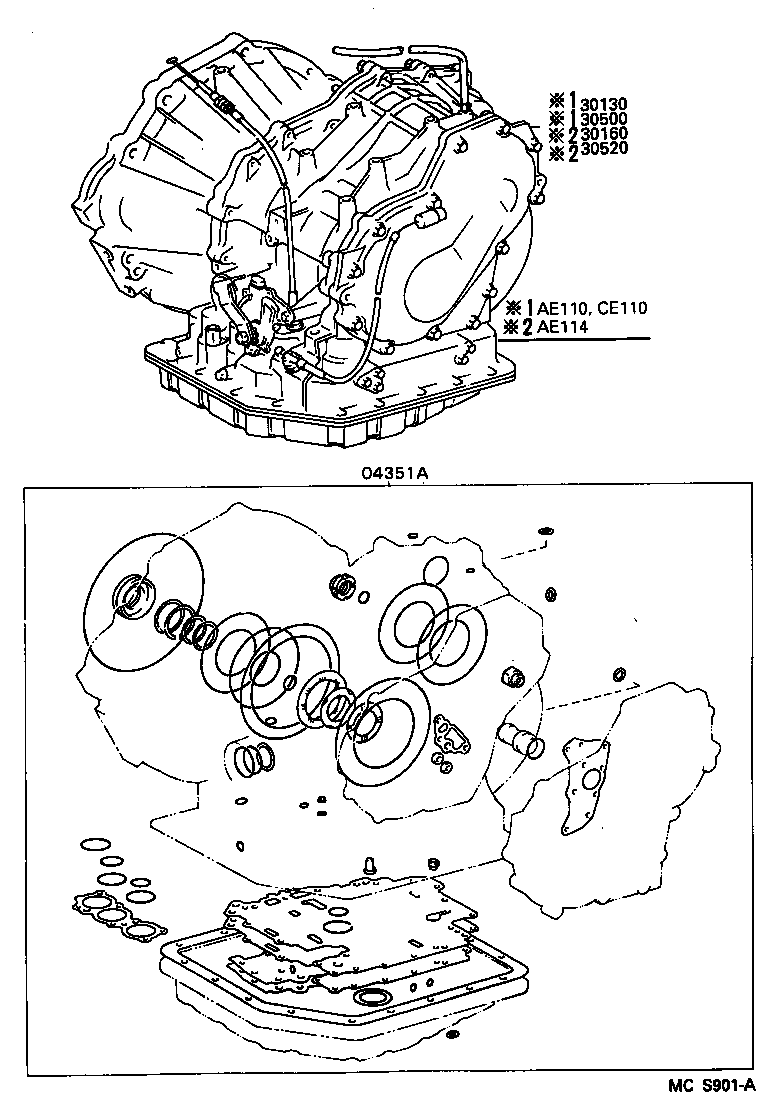 SPRINTER | TRANSAXLE OR TRANSMISSION ASSY GASKET KIT ATM