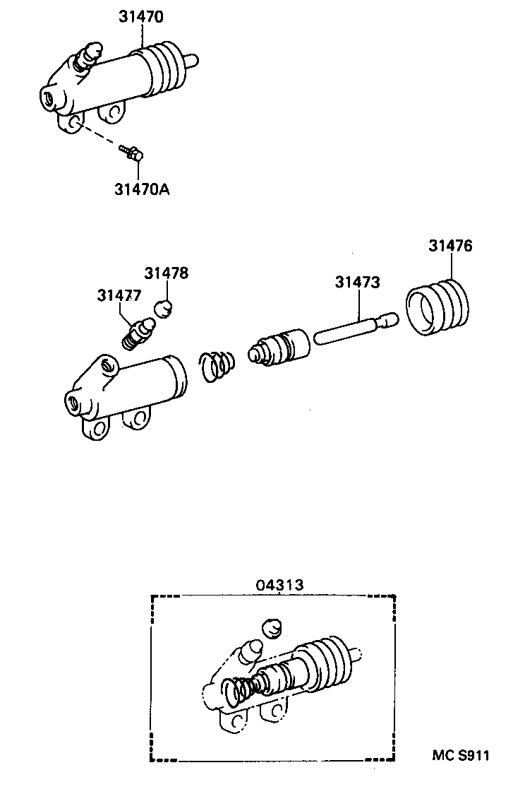  QUICK DELIVERY |  CLUTCH RELEASE CYLINDER