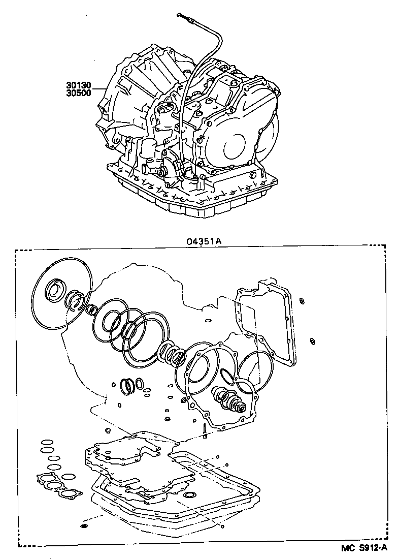  SPRINTER CARIB |  TRANSAXLE OR TRANSMISSION ASSY GASKET KIT ATM