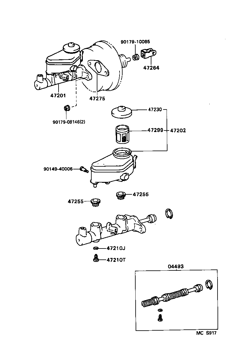  SPRINTER CARIB |  BRAKE MASTER CYLINDER