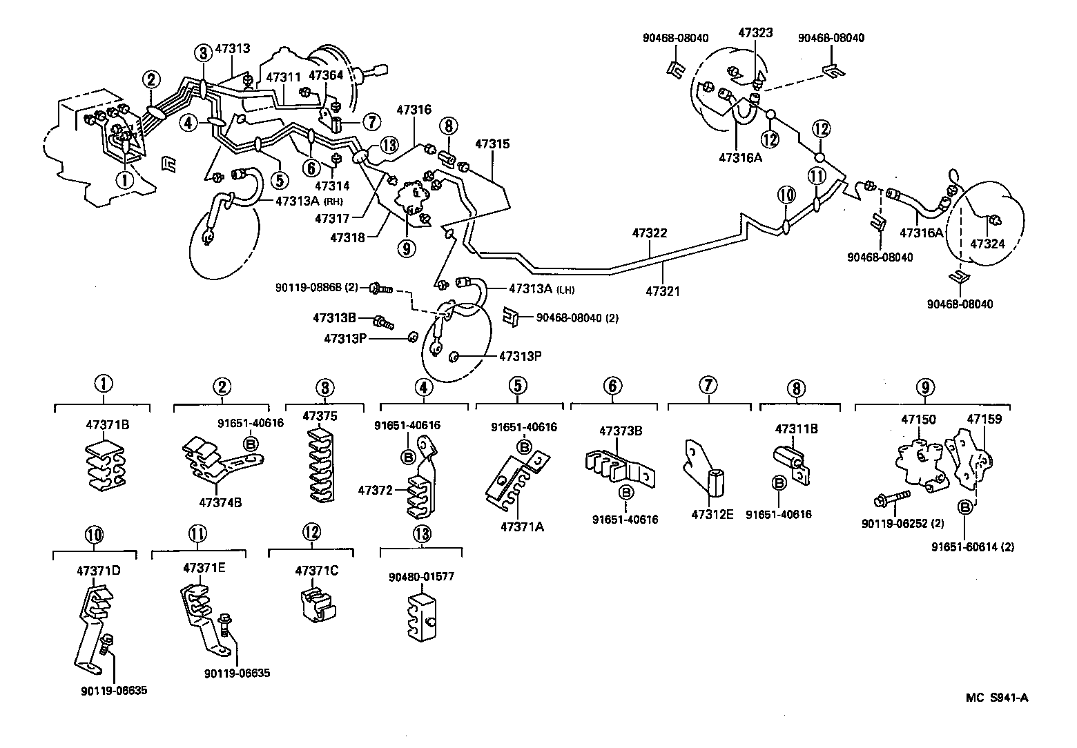  SPRINTER CARIB |  BRAKE TUBE CLAMP