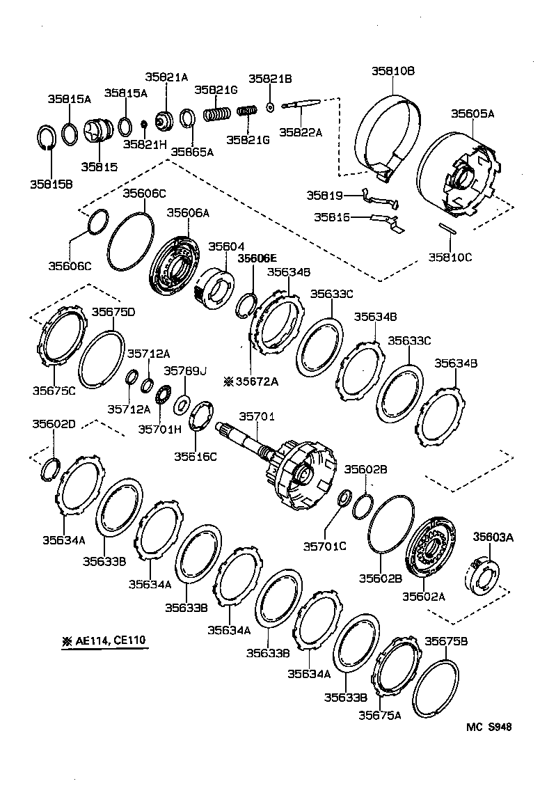 SPRINTER | BRAKE BAND MULTIPLE DISC CLUTCH ATM