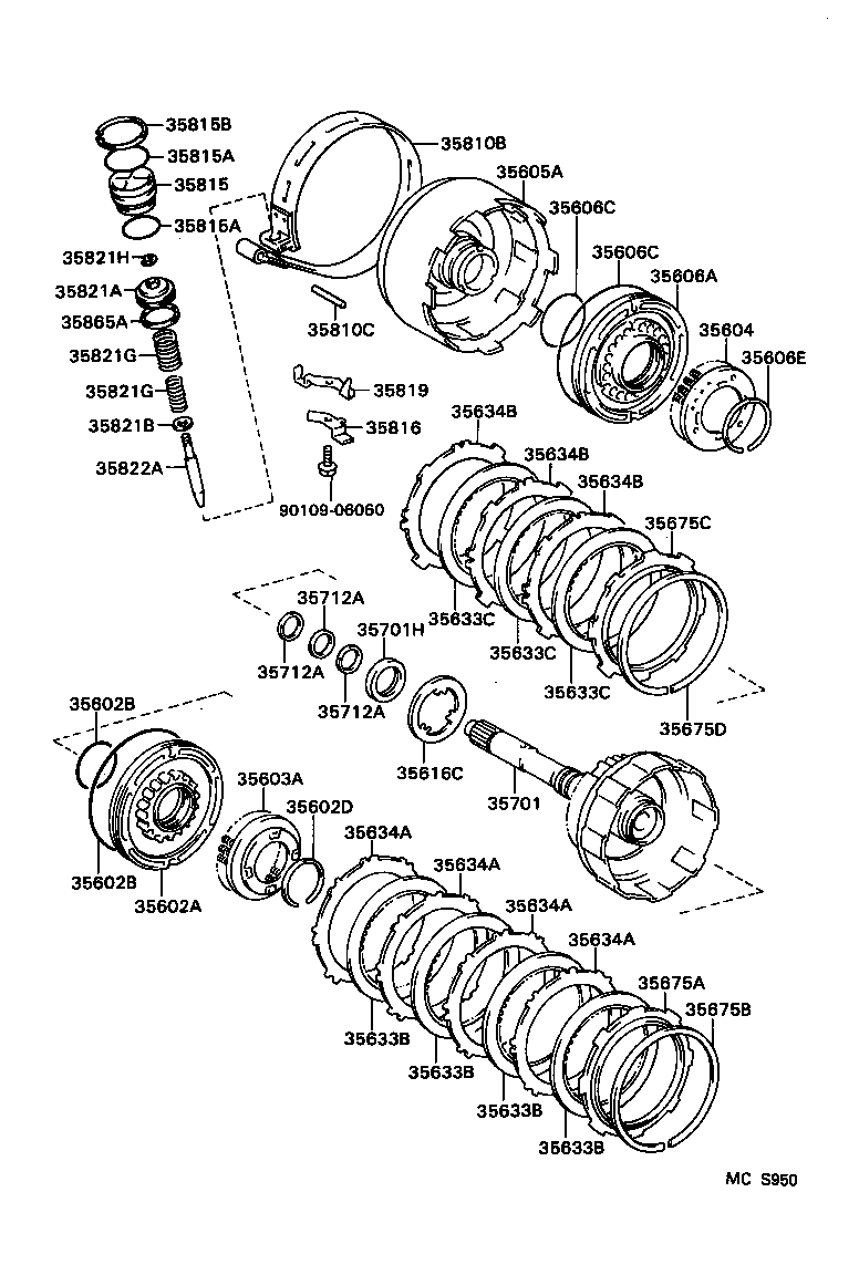  SPRINTER CARIB |  BRAKE BAND MULTIPLE DISC CLUTCH ATM