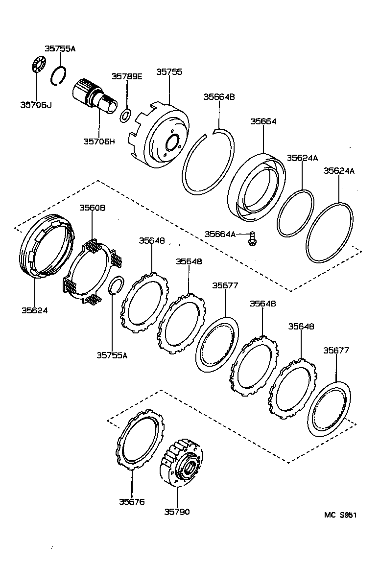  LEVIN TRUENO |  CENTER SUPPORT PLANETARY SUN GEAR ATM