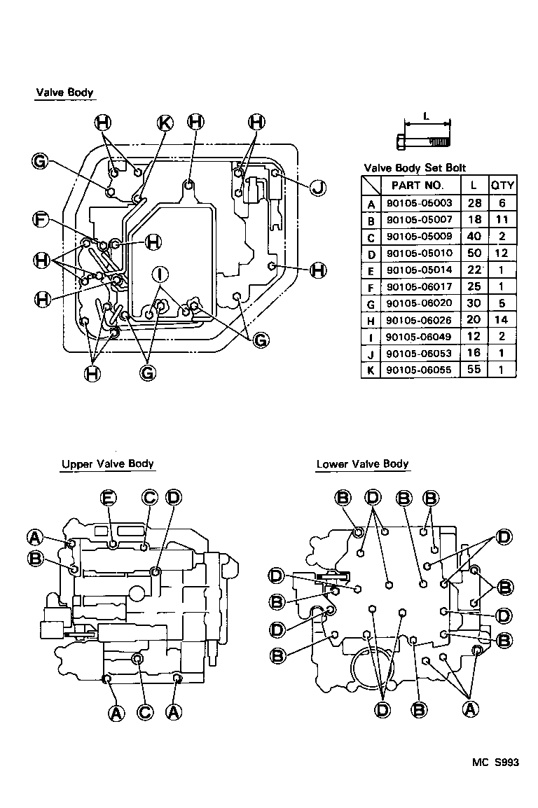  LEVIN TRUENO |  VALVE BODY OIL STRAINER ATM