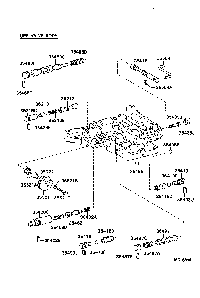  LEVIN TRUENO |  VALVE BODY OIL STRAINER ATM