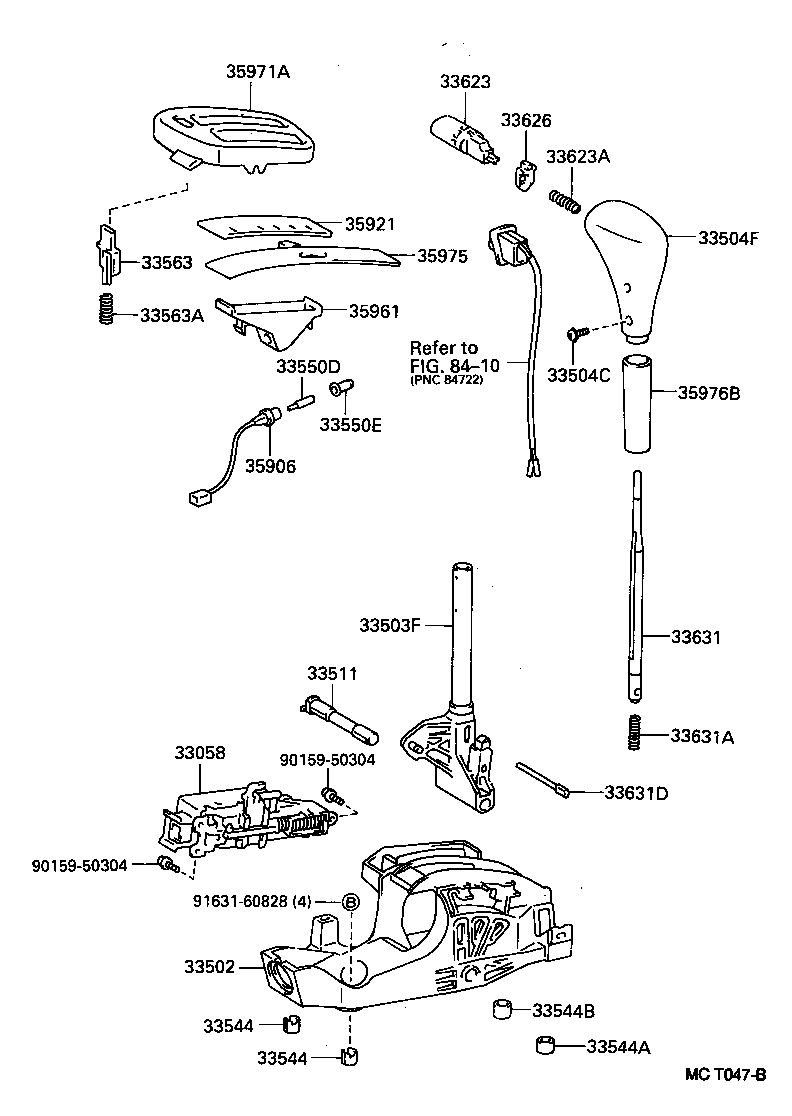  LVN CRE TRN MRN |  SHIFT LEVER RETAINER
