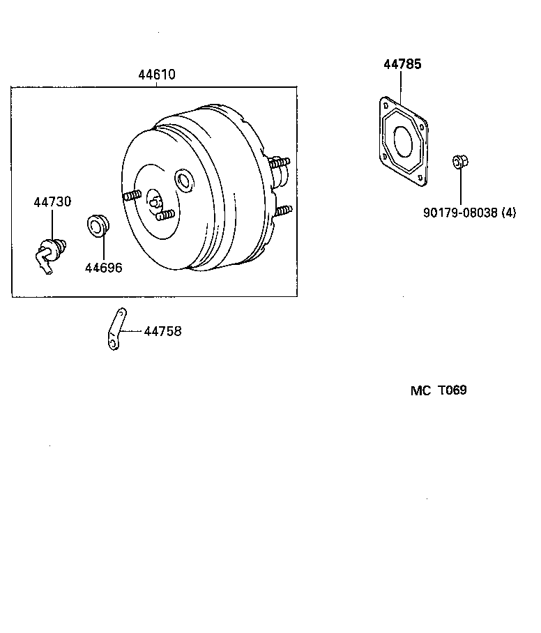  LVN CRE TRN MRN |  BRAKE BOOSTER VACUUM TUBE