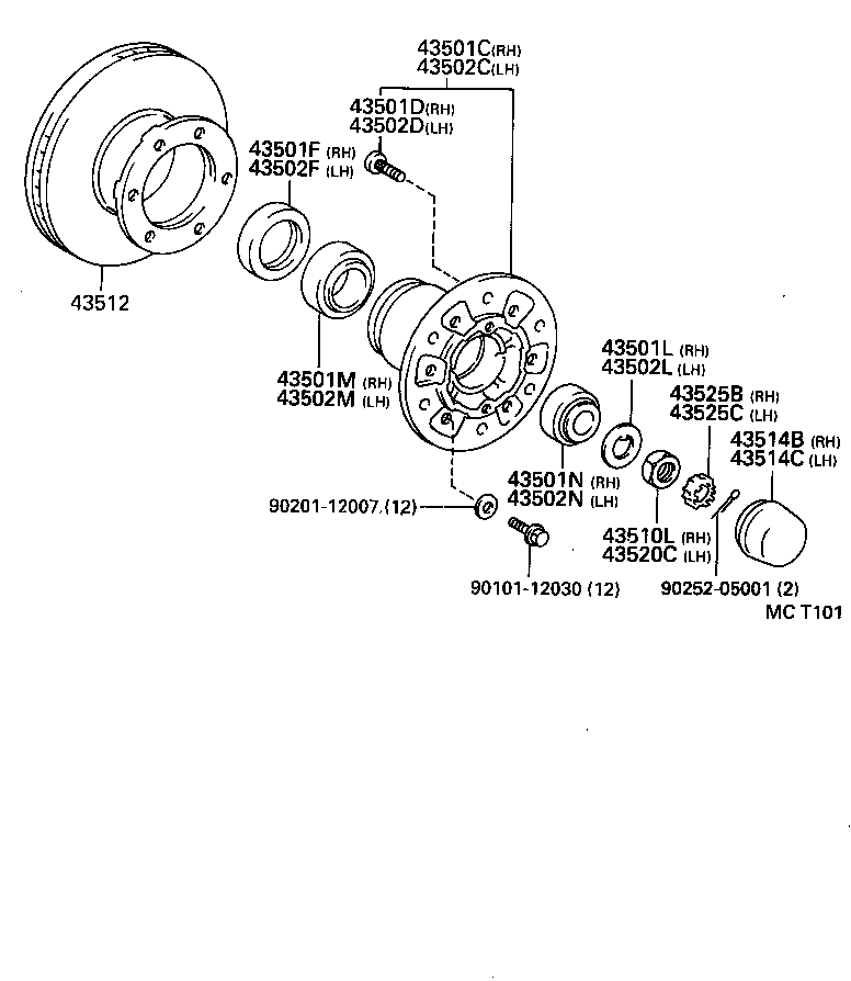  QUICK DELIVERY |  FRONT AXLE HUB