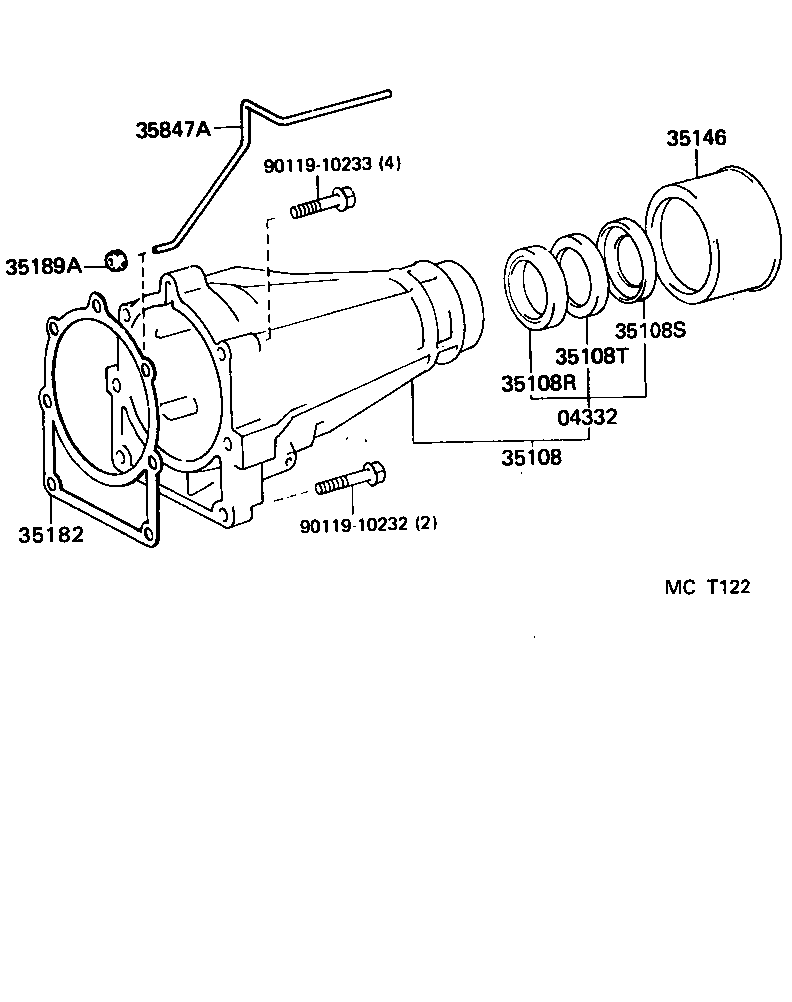  DYNA 150 TOYOACE G15 |  EXTENSION HOUSING ATM