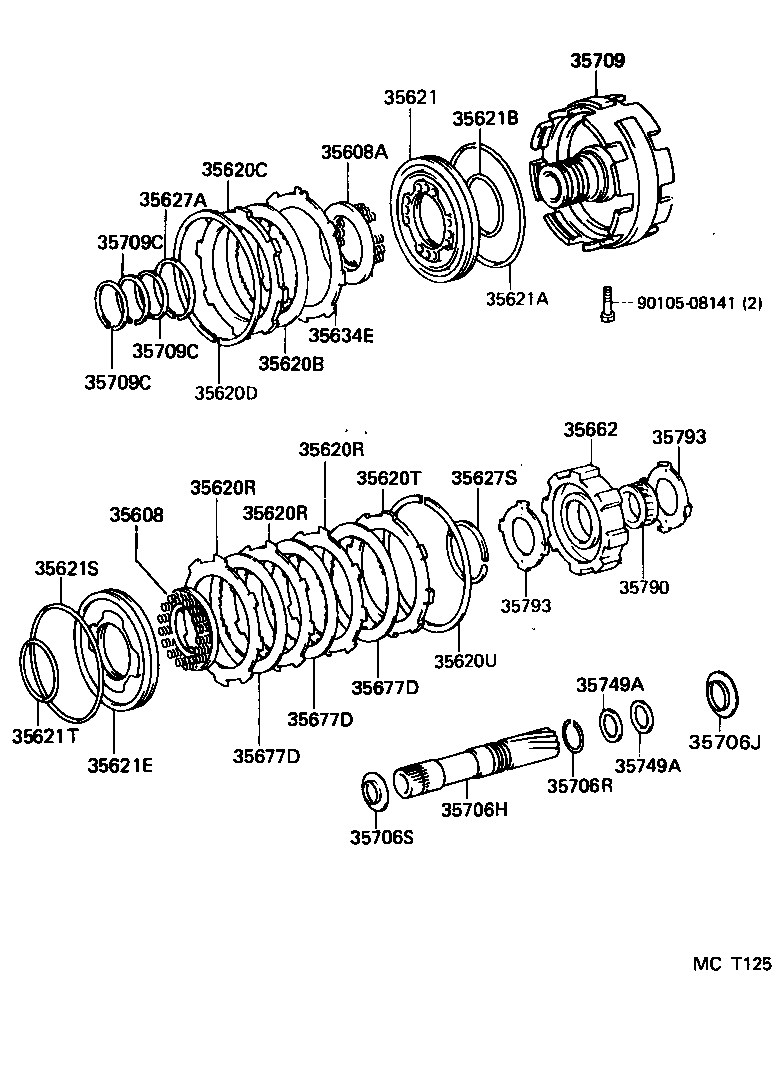  DYNA 150 TOYOACE G15 |  CENTER SUPPORT PLANETARY SUN GEAR ATM