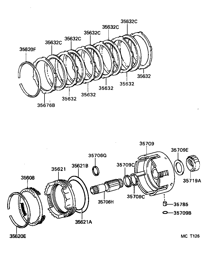 DYNA 150 TOYOACE G15 | CENTER SUPPORT PLANETARY SUN GEAR ATM