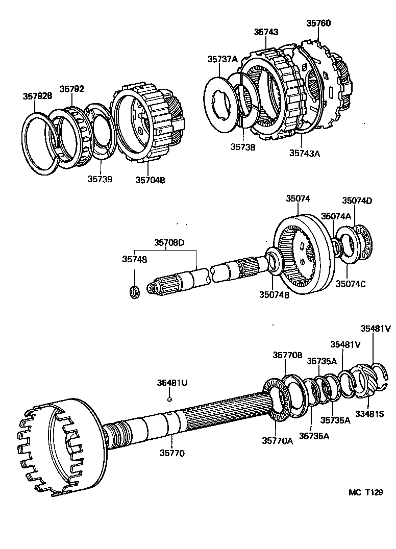  DYNA 150 TOYOACE G15 |  PLANETARY GEAR REVERSE PISTON COUNTER GEAR ATM