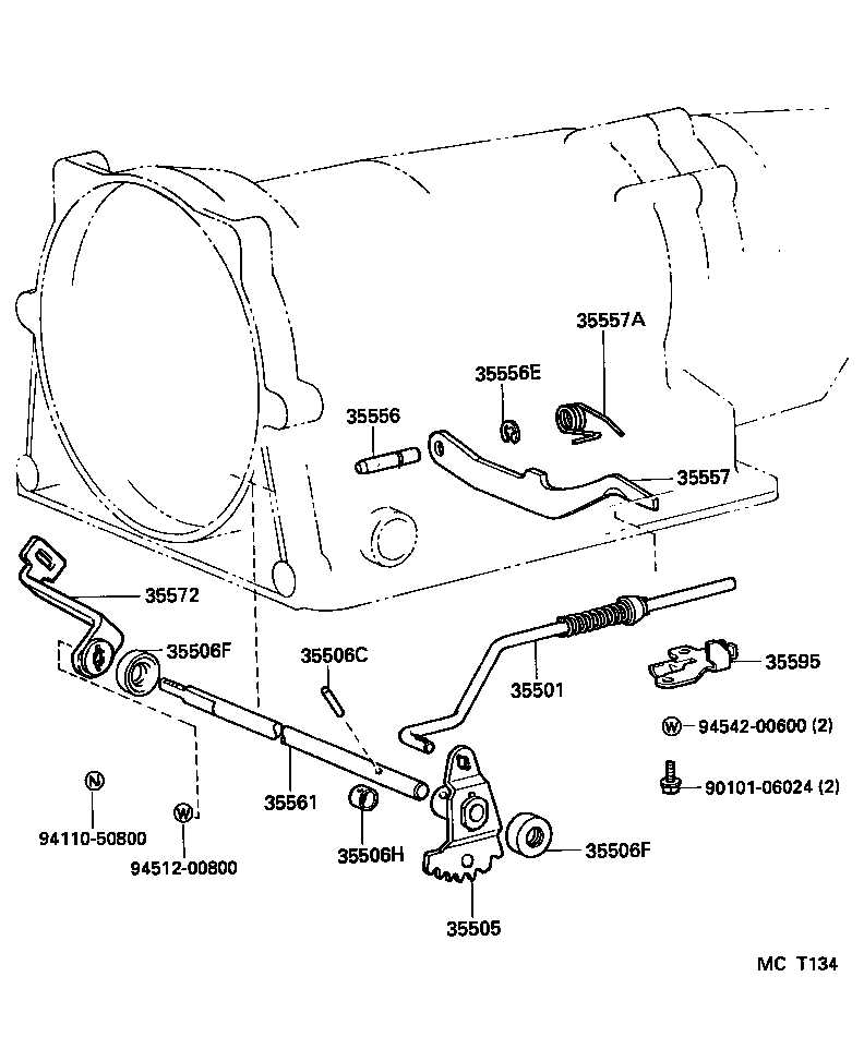  DYNA 150 TOYOACE G15 |  THROTTLE LINK VALVE LEVER ATM