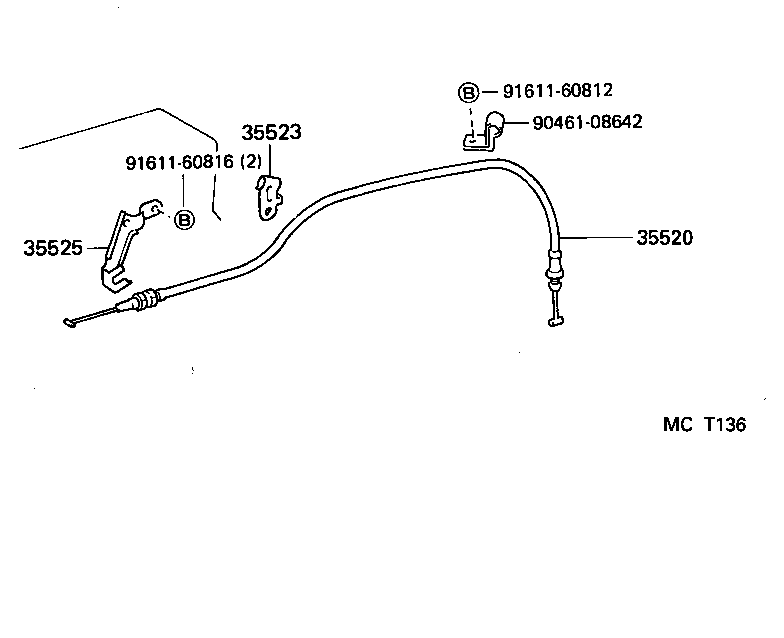  DYNA 150 TOYOACE G15 |  THROTTLE LINK VALVE LEVER ATM