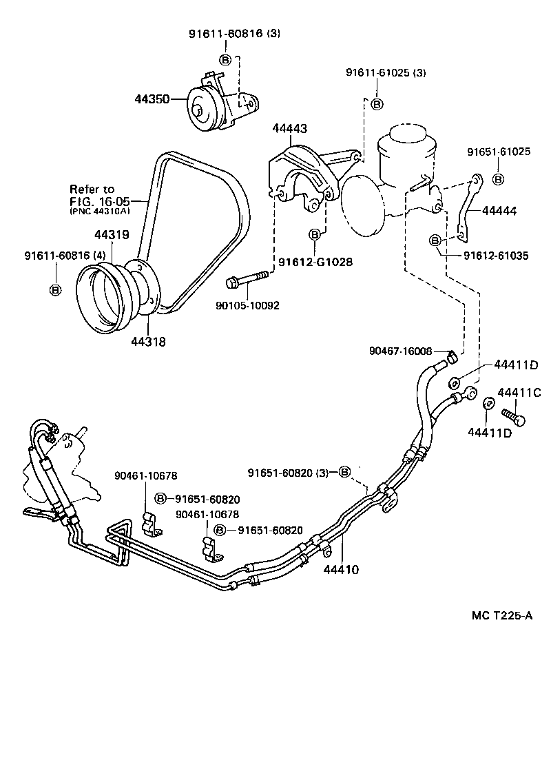  DYNA 150 TOYOACE G15 |  POWER STEERING TUBE